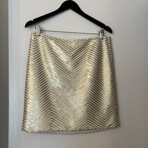 Banana Republic Gold Paillette Mini skirt